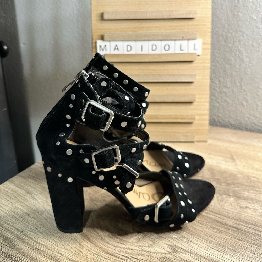 Sam Edelman Women’s 8 York Black Studded Heeled Sandals